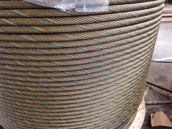15xk7 Galvanized or Ungalvanized 20mm-60mm Non Rotation Tower Crane Use Steel Wire Rope for Auger Drill Grooving Machine ISO2408